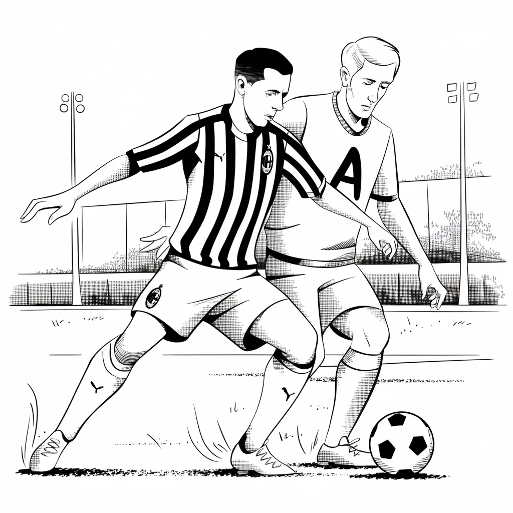 Gambar Mewarnai Pemain Sepak Bola 10 gambar mewarnai pemain sepak bola 9