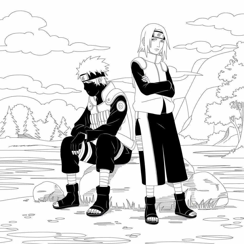 Gambar Mewarnai Kakashi: Mengasah Kreativitas Anak dengan Karakter Favorit 15 gambar mewarnai kakashi 14