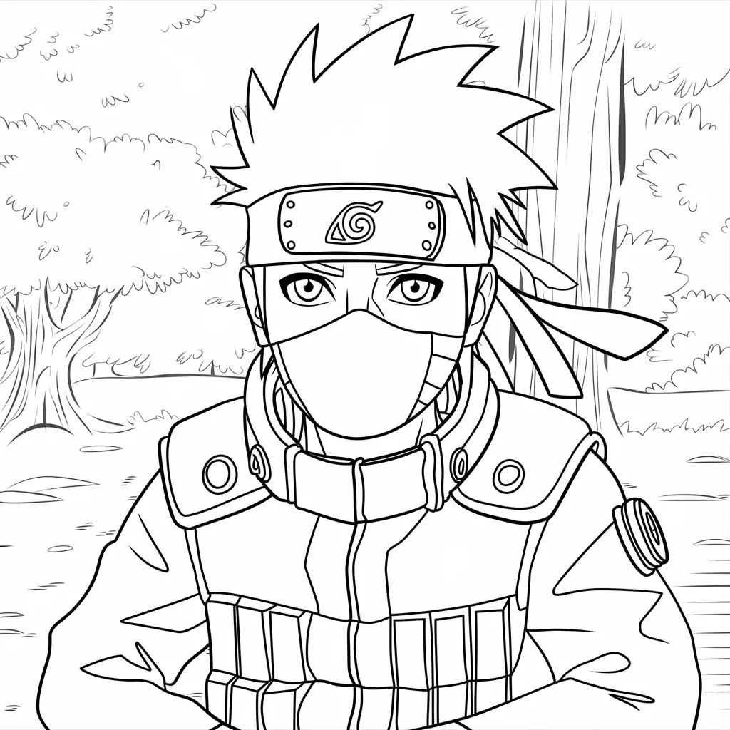 Gambar Mewarnai Kakashi: Mengasah Kreativitas Anak dengan Karakter Favorit 22 gambar mewarnai kakashi 21