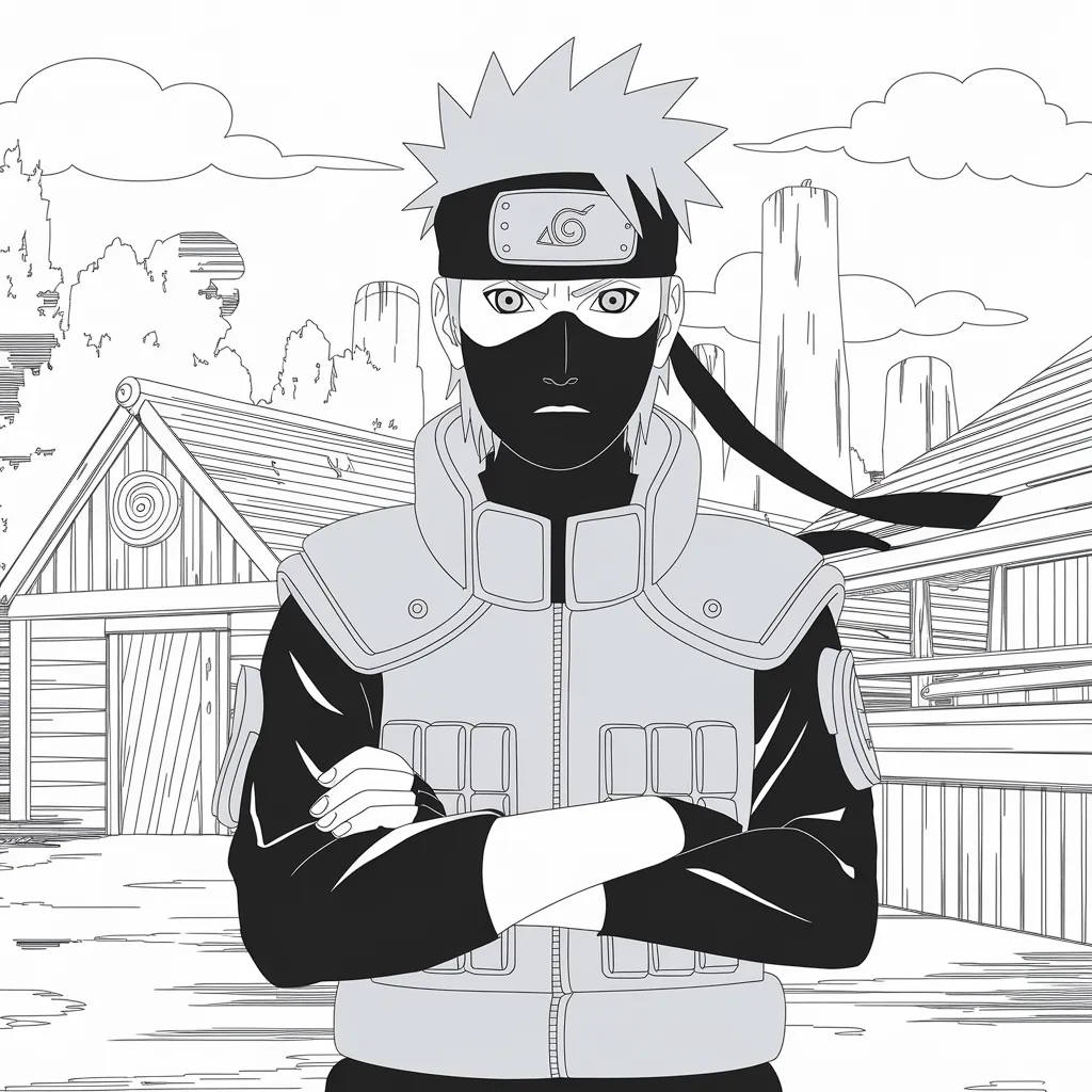 Gambar Mewarnai Kakashi: Mengasah Kreativitas Anak dengan Karakter Favorit 27 gambar mewarnai kakashi 26