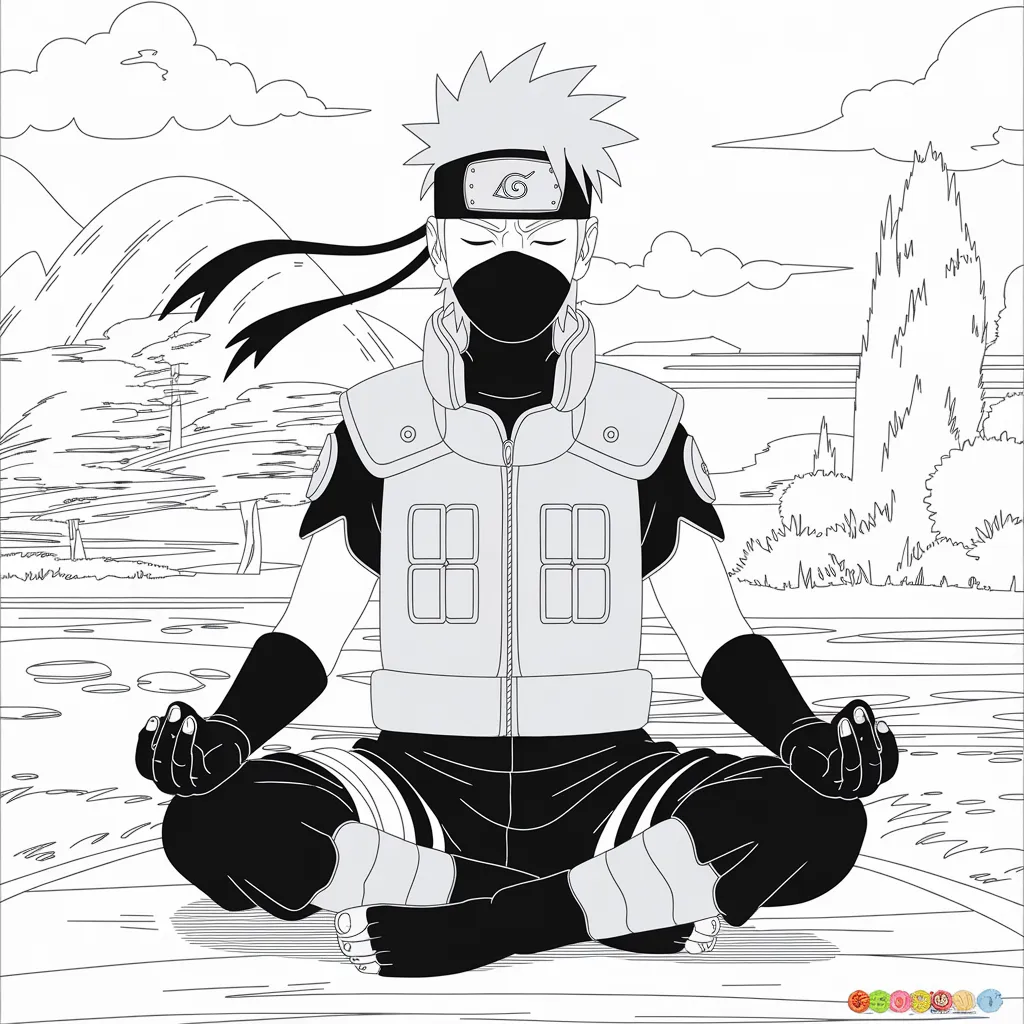 Gambar Mewarnai Kakashi: Mengasah Kreativitas Anak dengan Karakter Favorit 12 gambar mewarnai kakashi 11