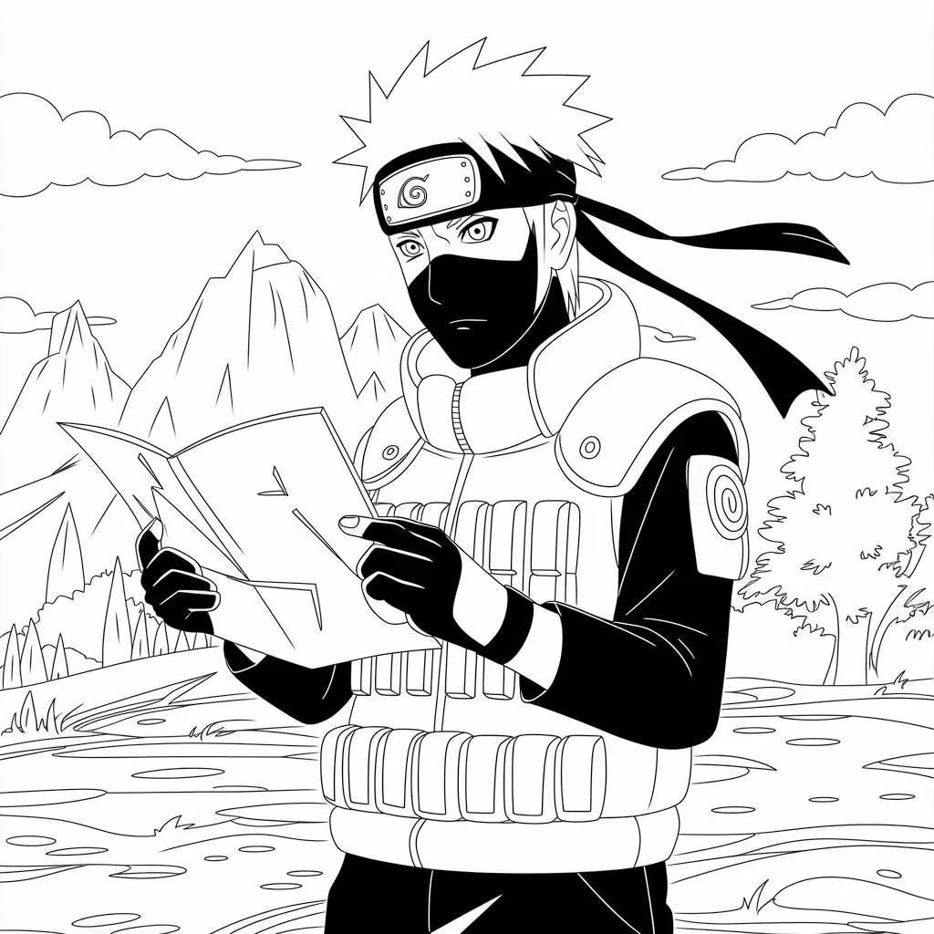 Gambar Mewarnai Kakashi: Mengasah Kreativitas Anak dengan Karakter Favorit 20 gambar mewarnai kakashi 19