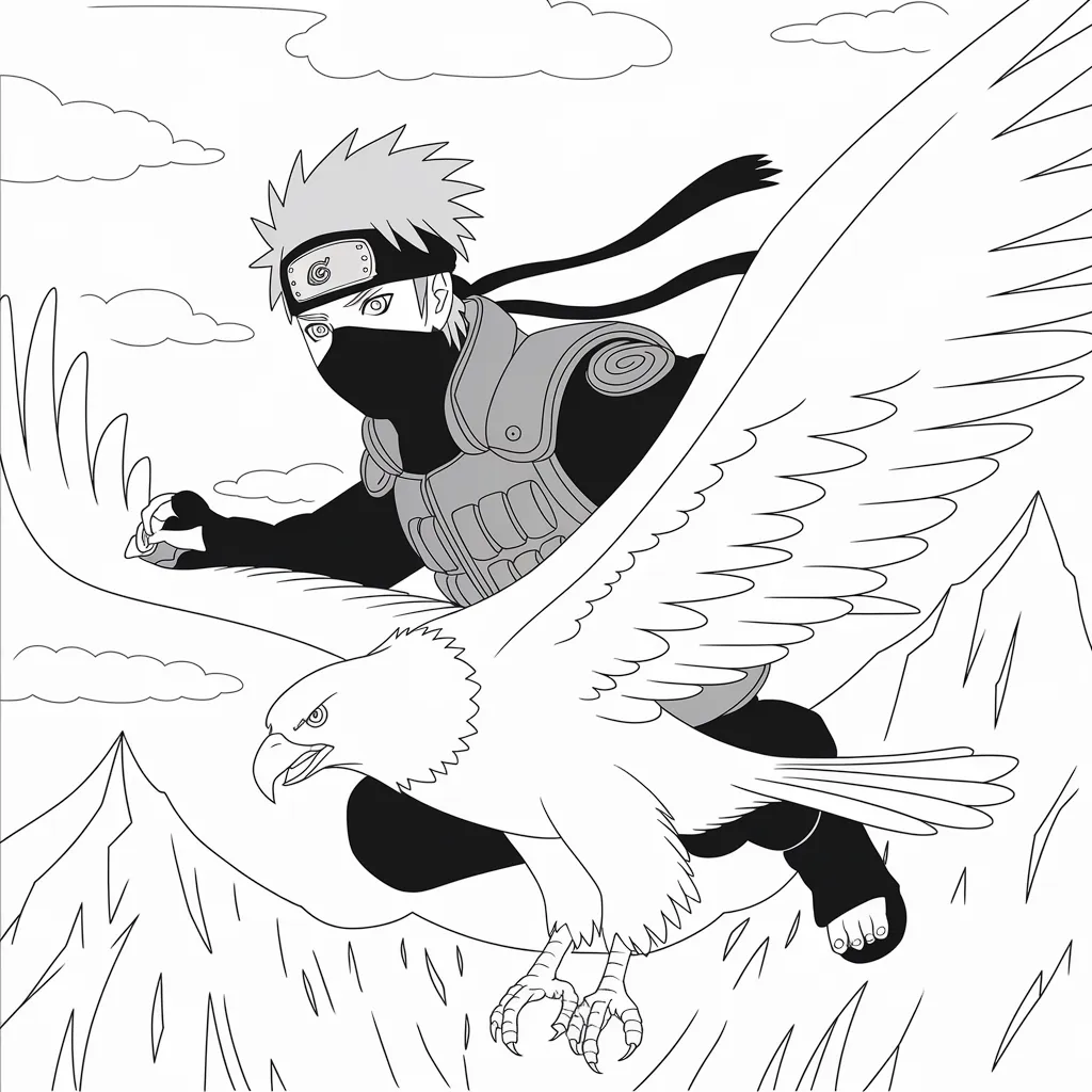 Gambar Mewarnai Kakashi: Mengasah Kreativitas Anak dengan Karakter Favorit 24 gambar mewarnai kakashi 23