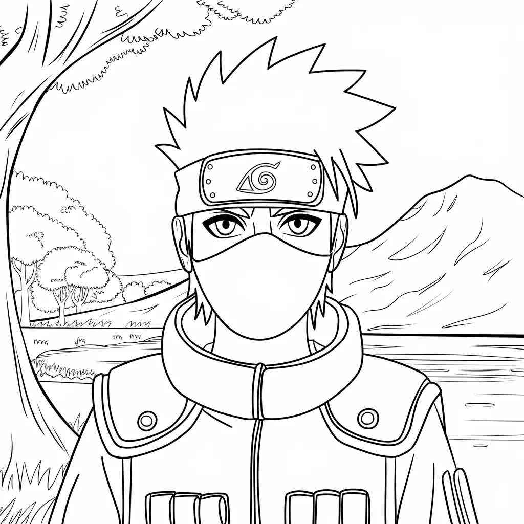 Gambar Mewarnai Kakashi: Mengasah Kreativitas Anak dengan Karakter Favorit 7 gambar mewarnai kakashi 6