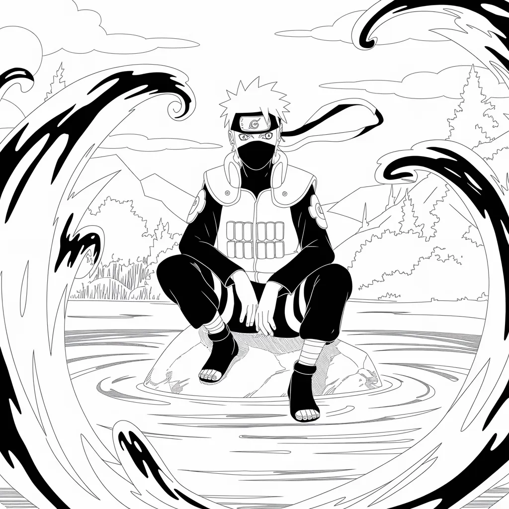 Gambar Mewarnai Kakashi: Mengasah Kreativitas Anak dengan Karakter Favorit 9 gambar mewarnai kakashi 8