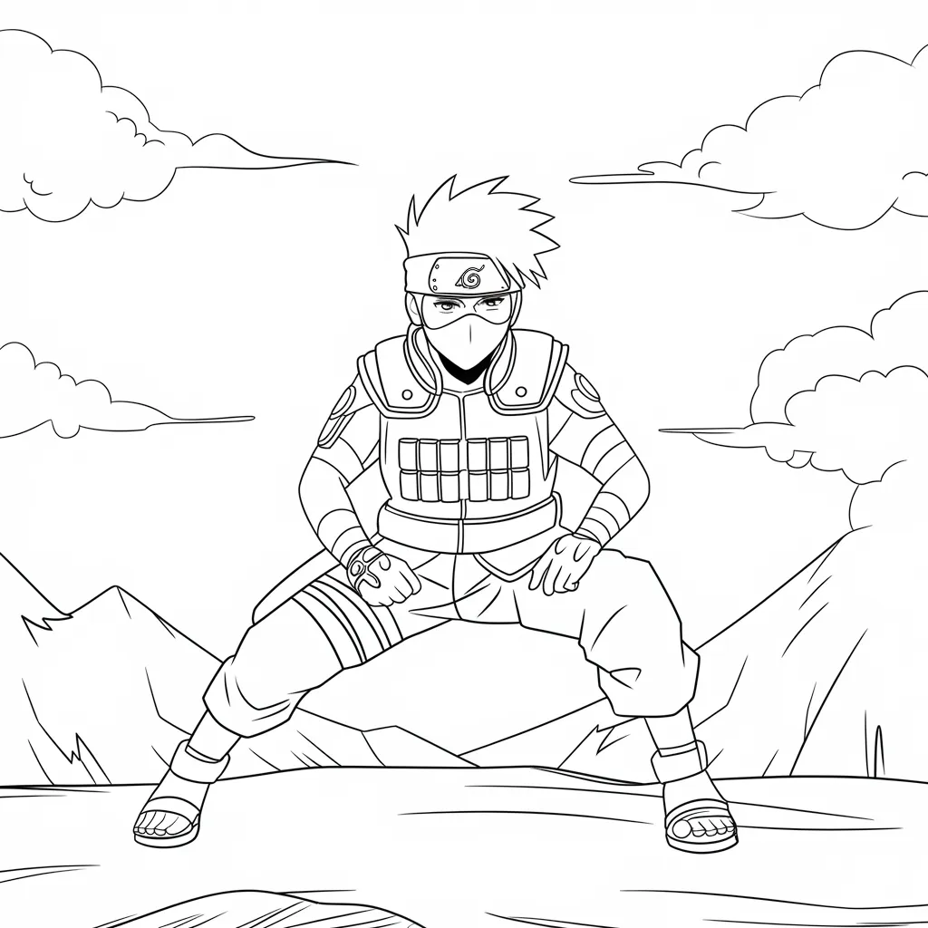 Gambar Mewarnai Kakashi: Mengasah Kreativitas Anak dengan Karakter Favorit 14 gambar mewarnai kakashi 13