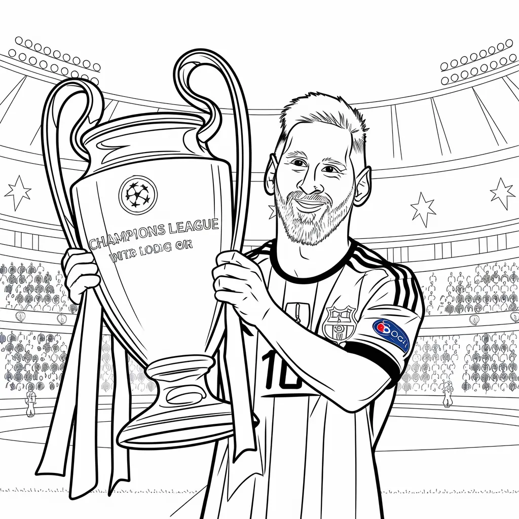 30 Gambar Mewarnai Messi untuk Diwarnai 19 gambar mewarnai messi 18