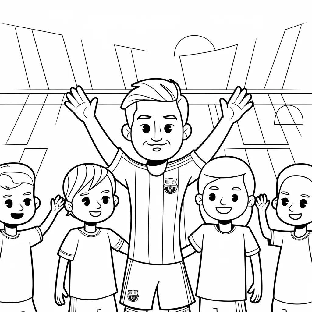 30 Gambar Mewarnai Messi untuk Diwarnai 12 gambar mewarnai messi 11