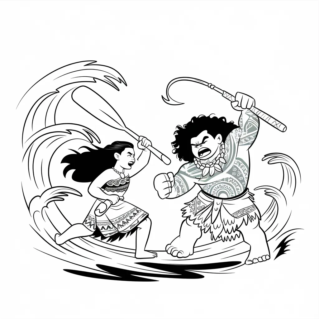 30 Gambar Mewarnai Moana untuk Mengasah Kreativitas Anak 28 gambar mewarnai moana 27