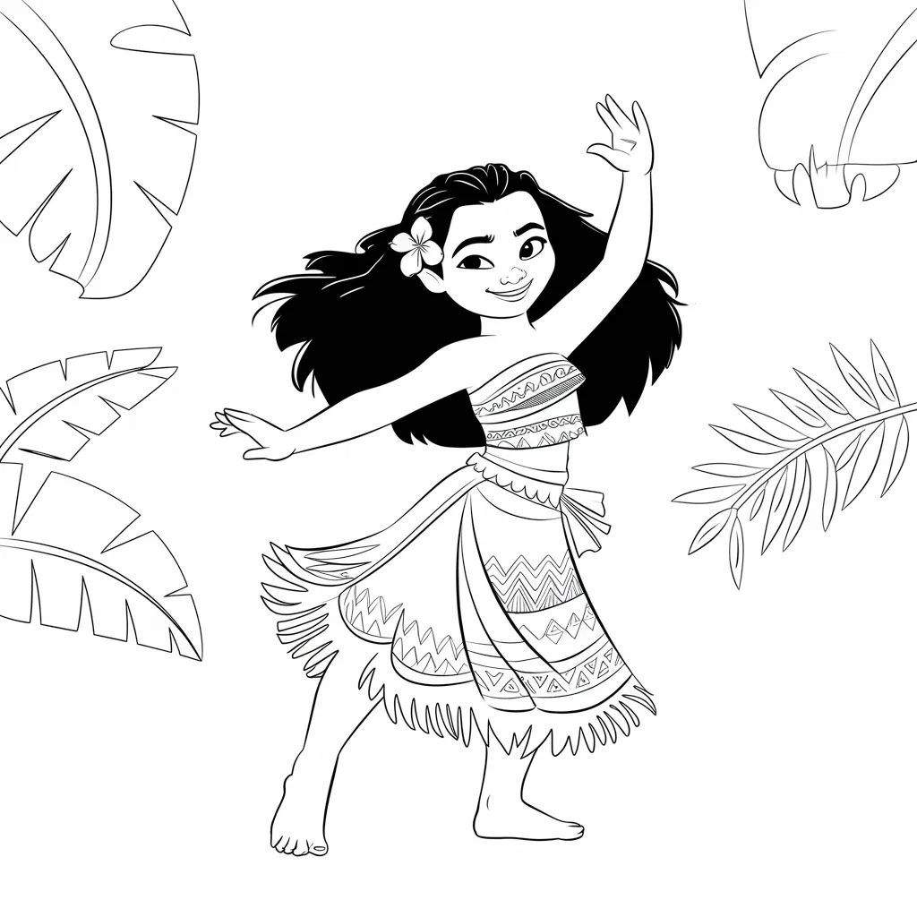 30 Gambar Mewarnai Moana untuk Mengasah Kreativitas Anak 11 gambar mewarnai moana 10