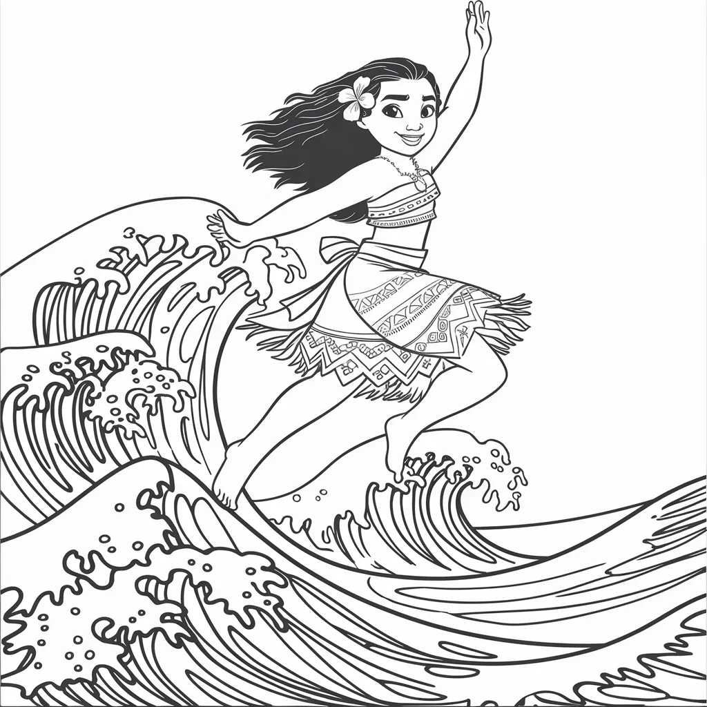 30 Gambar Mewarnai Moana untuk Mengasah Kreativitas Anak 24 gambar mewarnai moana 23