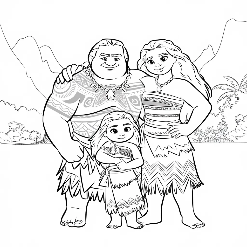 30 Gambar Mewarnai Moana untuk Mengasah Kreativitas Anak 14 gambar mewarnai moana 13