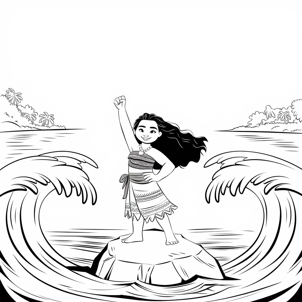 30 Gambar Mewarnai Moana untuk Mengasah Kreativitas Anak 31 gambar mewarnai moana 30