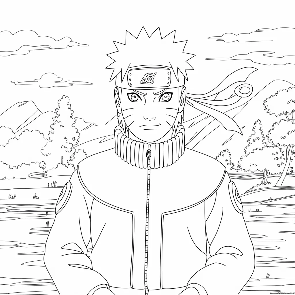 gambar mewarnai naruto kyubi 2