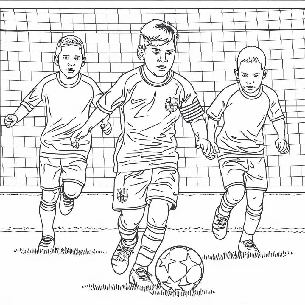 30 Gambar Mewarnai Messi untuk Diwarnai 29 gambar mewarnai messi 28