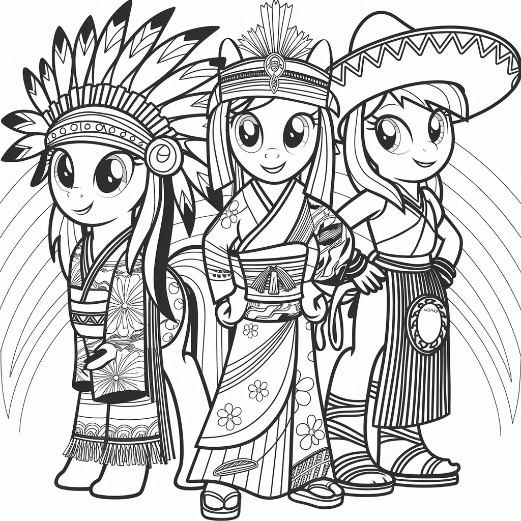 gambar mewarnai kuda poni rainbow dash 30 