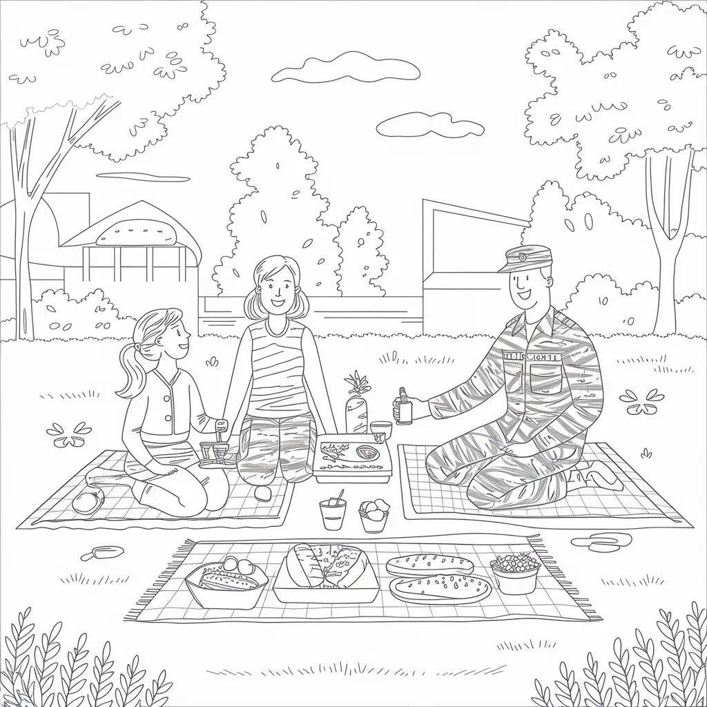 Gambar Kartun TNI dan Persit Harmoni Kehidupan Militer dan Keluarga dalam Goresan Sederhana 30 gambar kartun TNI dan Persit 29