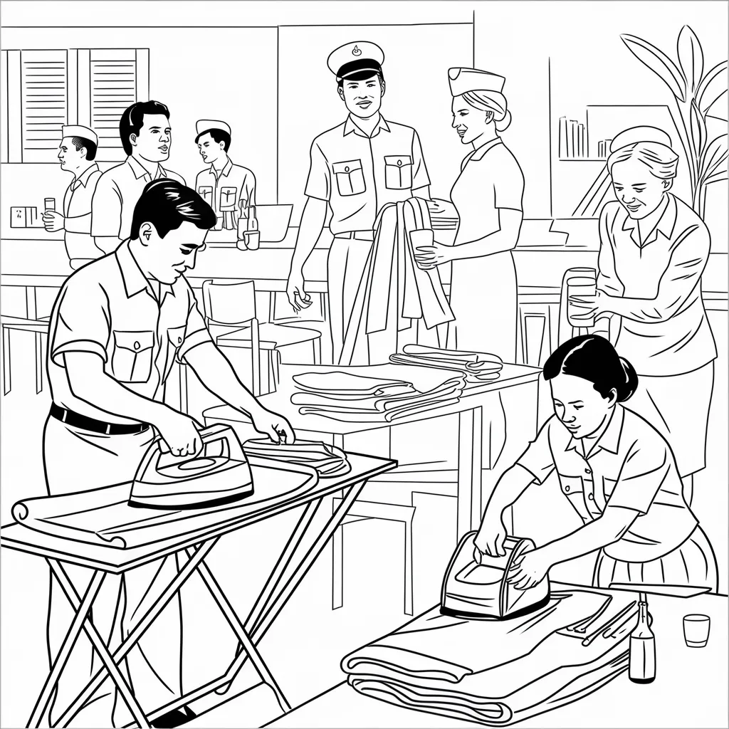 Gambar Kartun TNI dan Persit Harmoni Kehidupan Militer dan Keluarga dalam Goresan Sederhana 10 gambar kartun TNI dan Persit 9