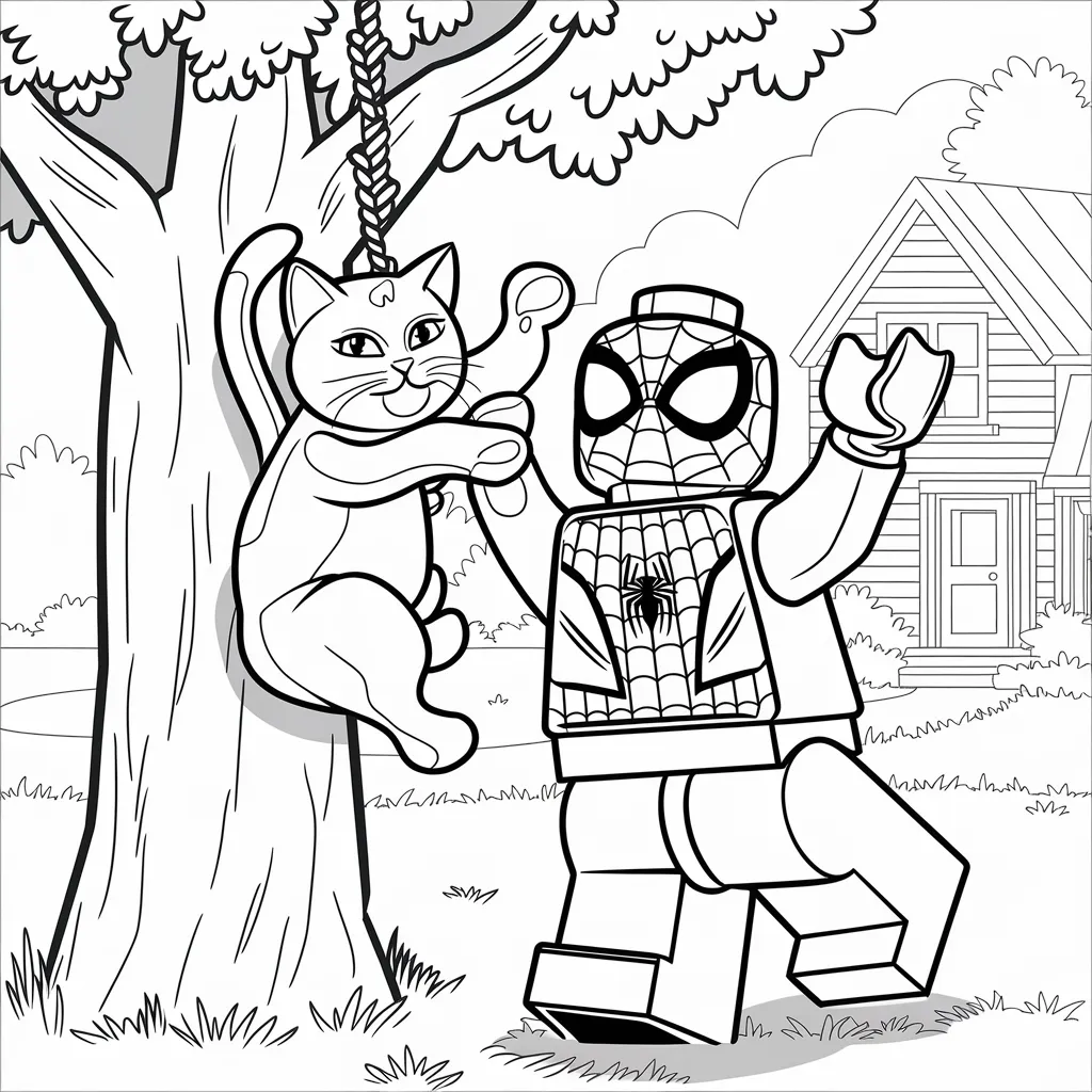 Gambar Mewarnai LEGO Spiderman: Aktivitas Kreatif dan Menyenangkan untuk Anak-Anak 10 gambar mewarnai lego spiderman 9