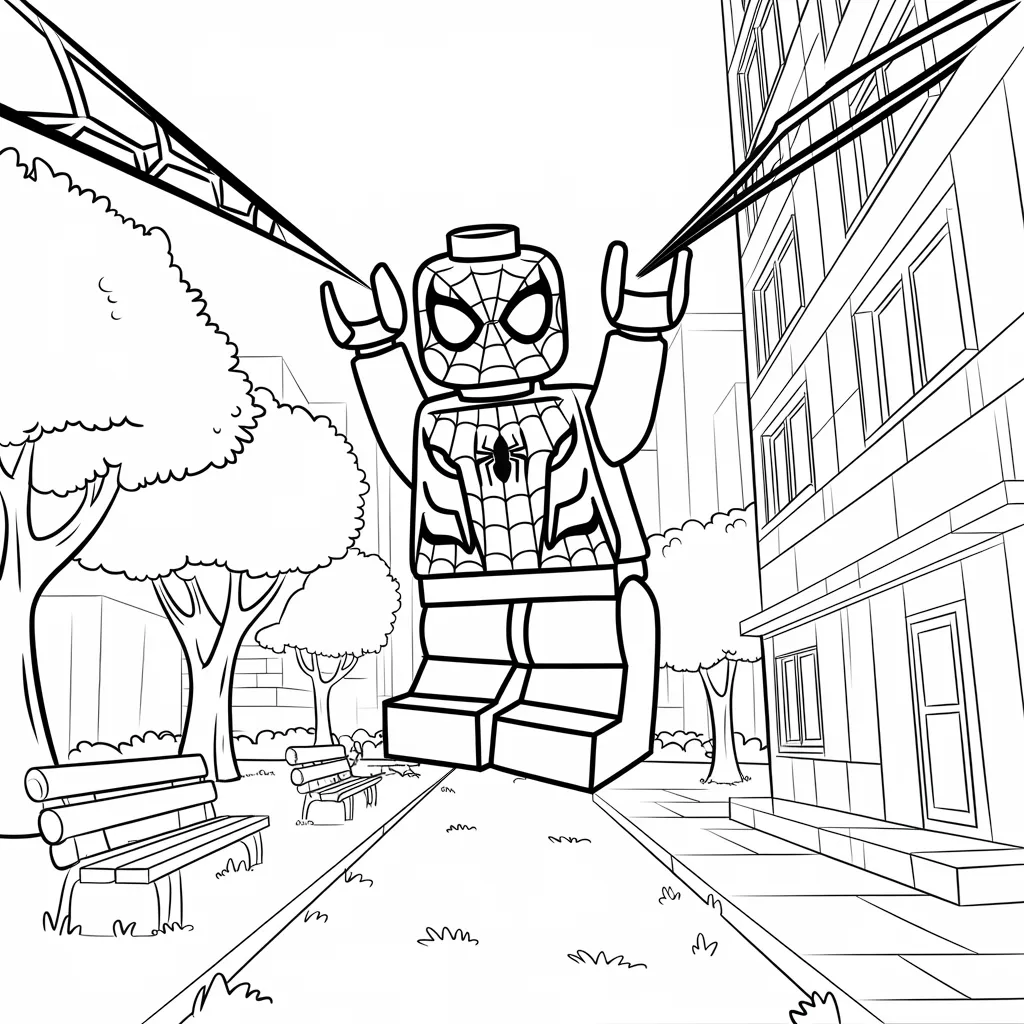 Gambar Mewarnai LEGO Spiderman: Aktivitas Kreatif dan Menyenangkan untuk Anak-Anak 22 gambar mewarnai lego spiderman 21