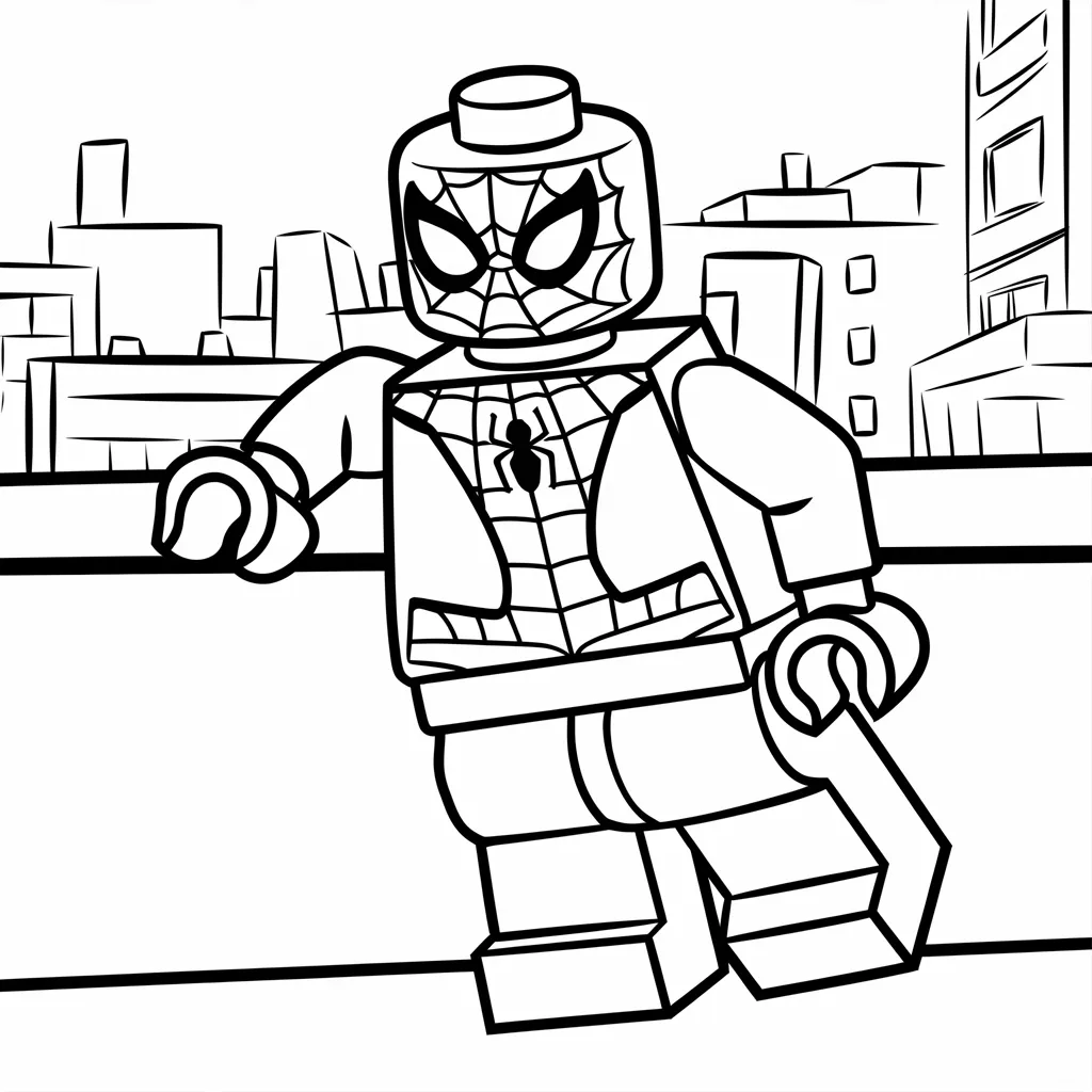 Gambar Mewarnai LEGO Spiderman: Aktivitas Kreatif dan Menyenangkan untuk Anak-Anak 4 gambar mewarnai lego spiderman 3