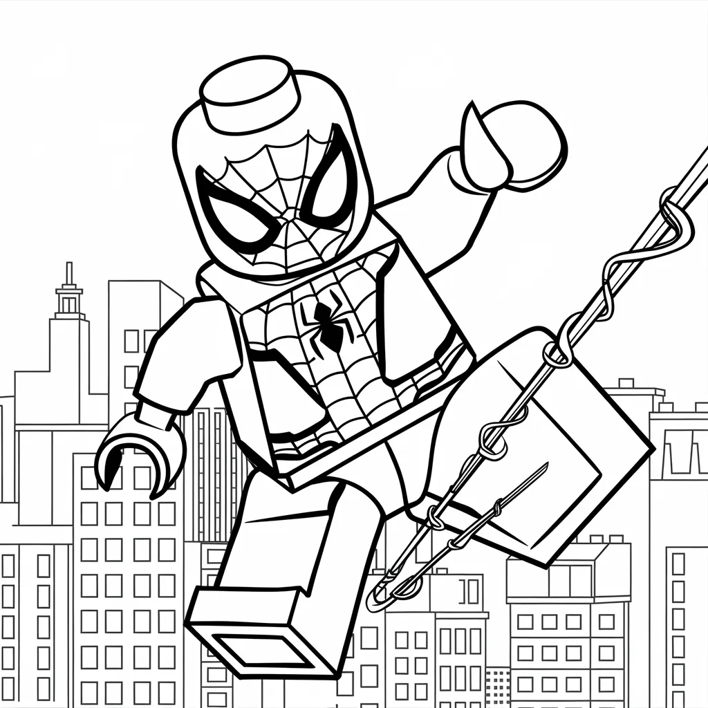 Gambar Mewarnai LEGO Spiderman: Aktivitas Kreatif dan Menyenangkan untuk Anak-Anak 17 gambar mewarnai lego spiderman 16