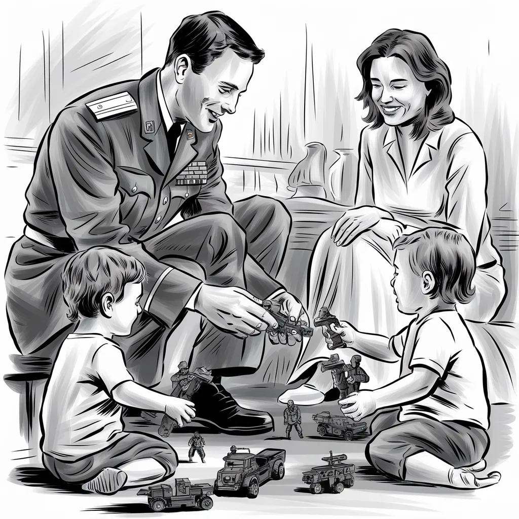 Gambar Kartun TNI dan Persit Harmoni Kehidupan Militer dan Keluarga dalam Goresan Sederhana 7 gambar kartun TNI dan Persit 6