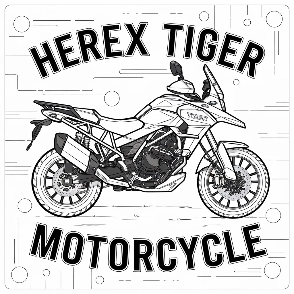 Gambar Kartun Motor Herex Tiger 2 gambar kartun motor herex macan 1