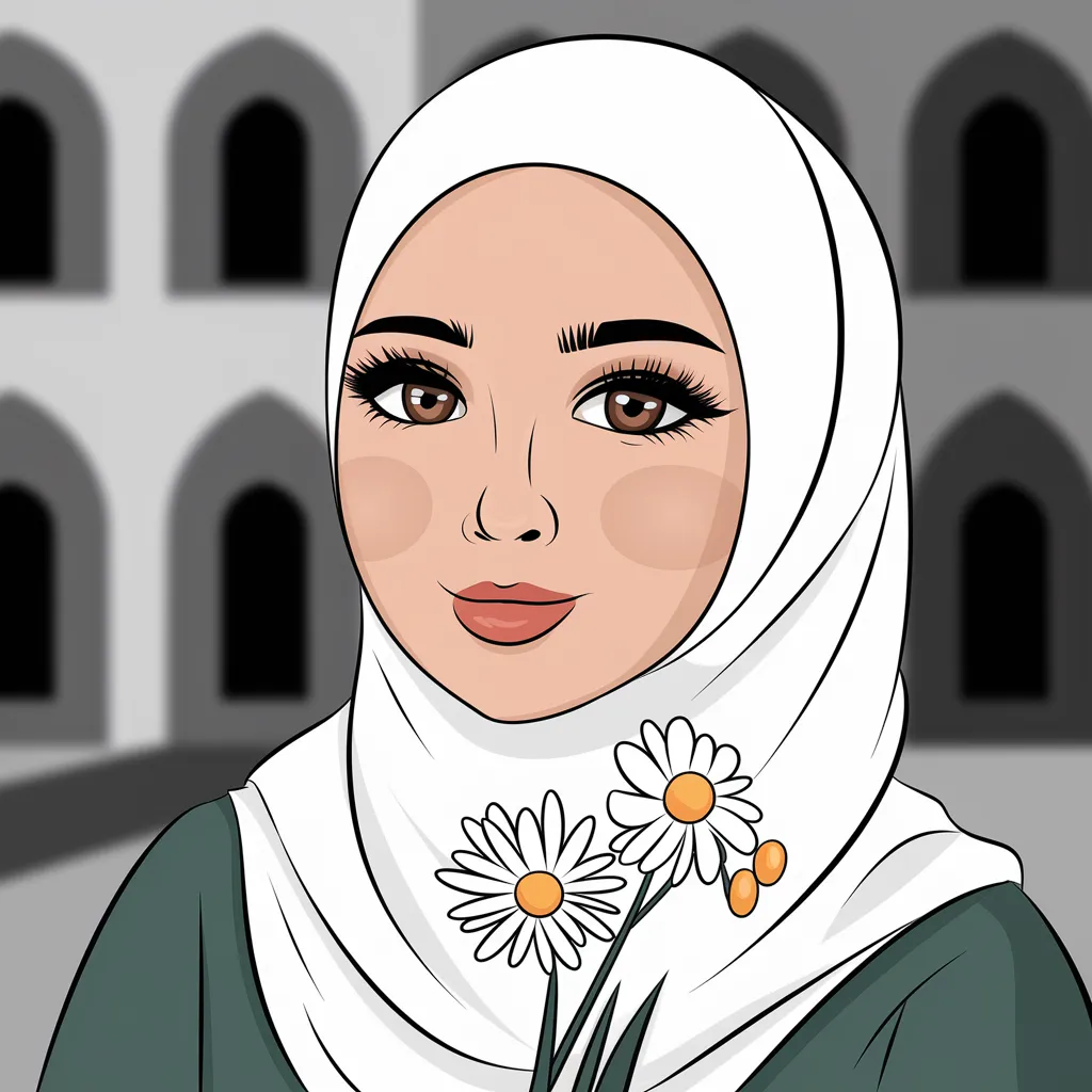 Kartun Muslimah Gambar Profil WA Islami Sederhana, Anggun, dan Penuh Makna 5 kartun muslimah gambar profil wa islami 4
