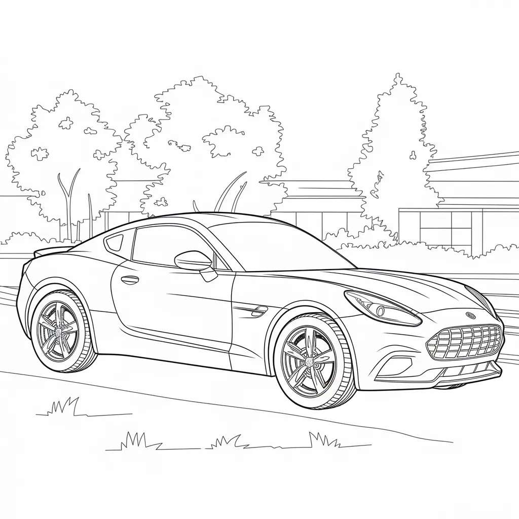 Gambar Mobil yang Belum Diwarnai 5 gambar mobil yang belum diwarnai 4