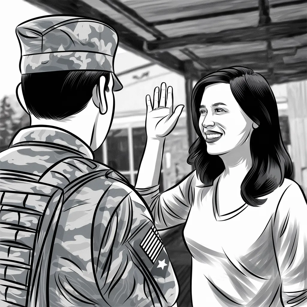 Gambar Kartun TNI dan Persit Harmoni Kehidupan Militer dan Keluarga dalam Goresan Sederhana 5 gambar kartun TNI dan Persit 4