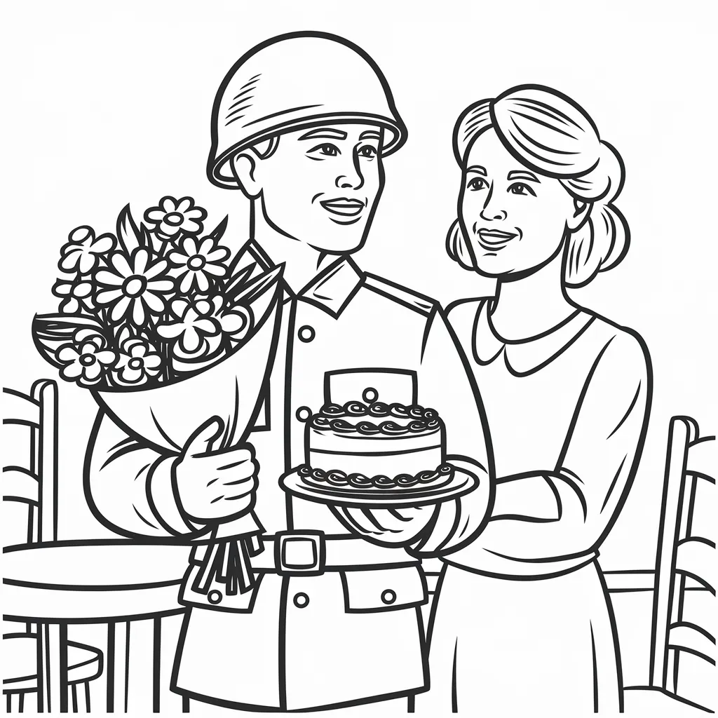 Gambar Kartun TNI dan Persit Harmoni Kehidupan Militer dan Keluarga dalam Goresan Sederhana 20 gambar kartun TNI dan Persit 19