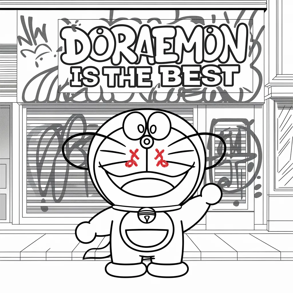 gambar grafiti kartun doraemon 28 gambar grafiti kartun doraemon 27