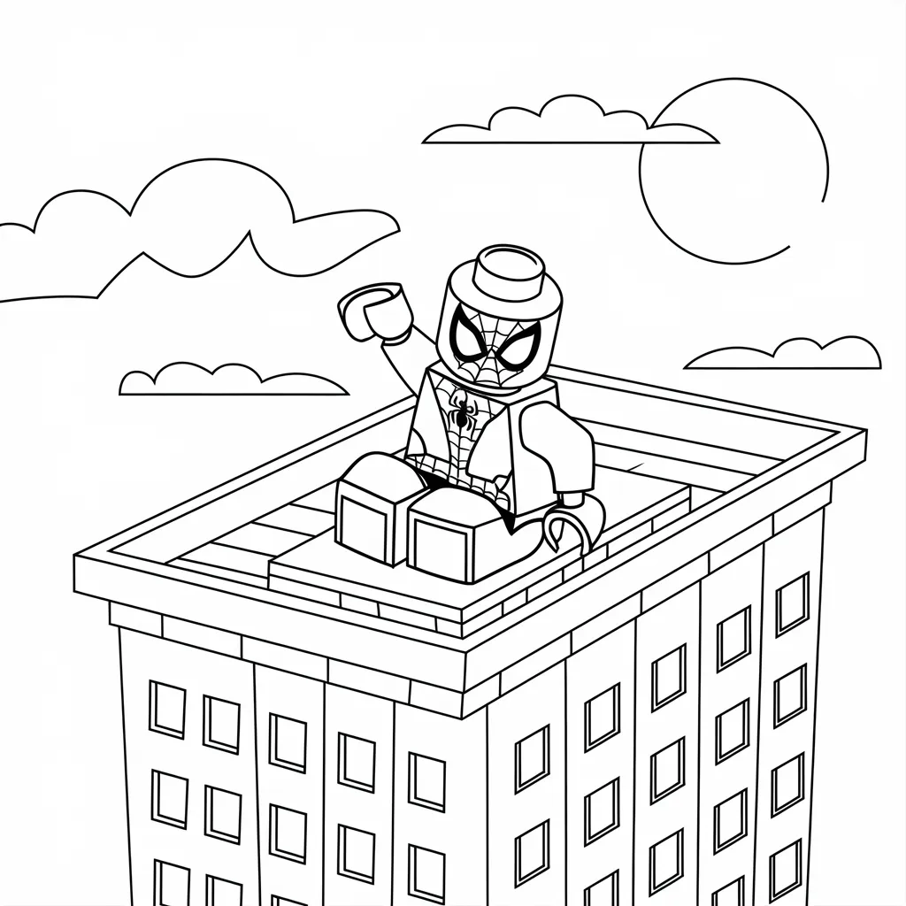 Gambar Mewarnai LEGO Spiderman: Aktivitas Kreatif dan Menyenangkan untuk Anak-Anak 27 gambar mewarnai lego spiderman 26