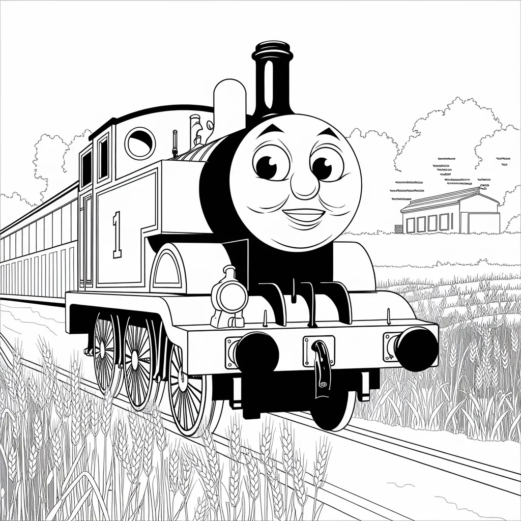 Gambar Kartun Thomas Hitam Putih Petualangan Lokomotif Biru dalam Nuansa Monokrom 22 gambar kartun thomas hitam putih 21