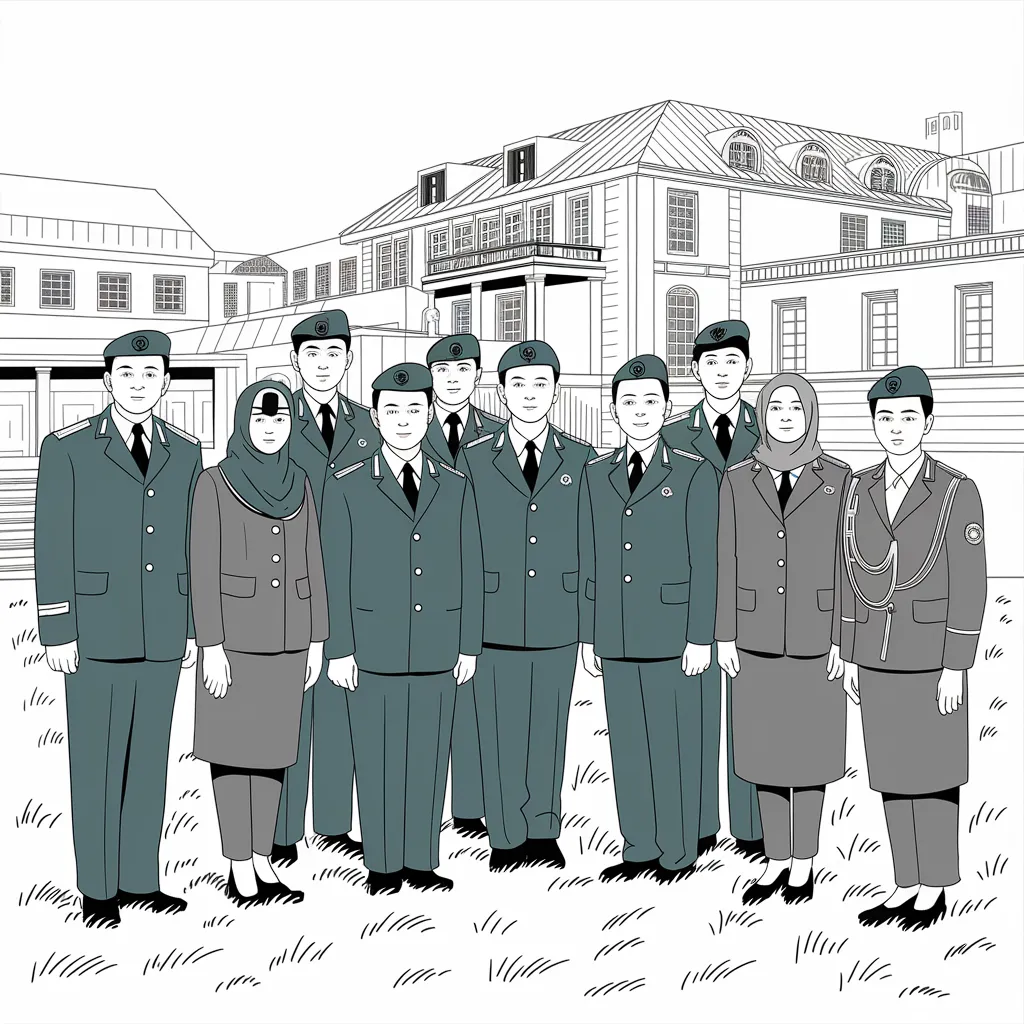 Gambar Kartun TNI dan Persit Harmoni Kehidupan Militer dan Keluarga dalam Goresan Sederhana 2 gambar kartun TNI dan Persit 1