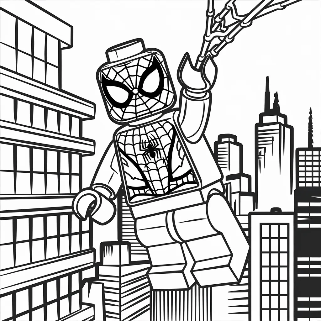 Gambar Mewarnai LEGO Spiderman: Aktivitas Kreatif dan Menyenangkan untuk Anak-Anak 2 gambar mewarnai lego spiderman 1