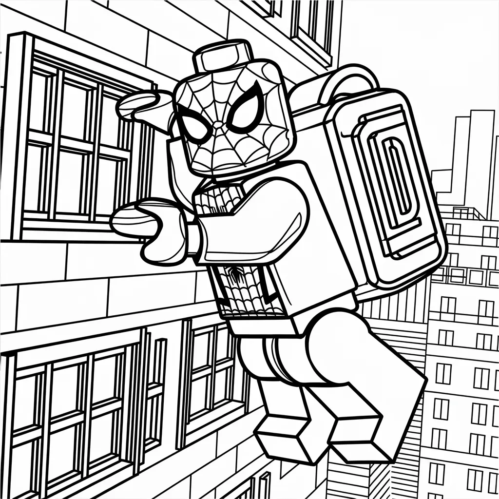 Gambar Mewarnai LEGO Spiderman: Aktivitas Kreatif dan Menyenangkan untuk Anak-Anak 24 gambar mewarnai lego spiderman 23