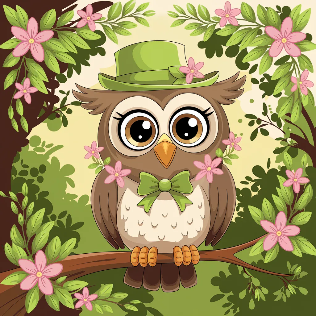 Burung Hantu 2D Bergambar 5 burung hantu 2d bergambar 4