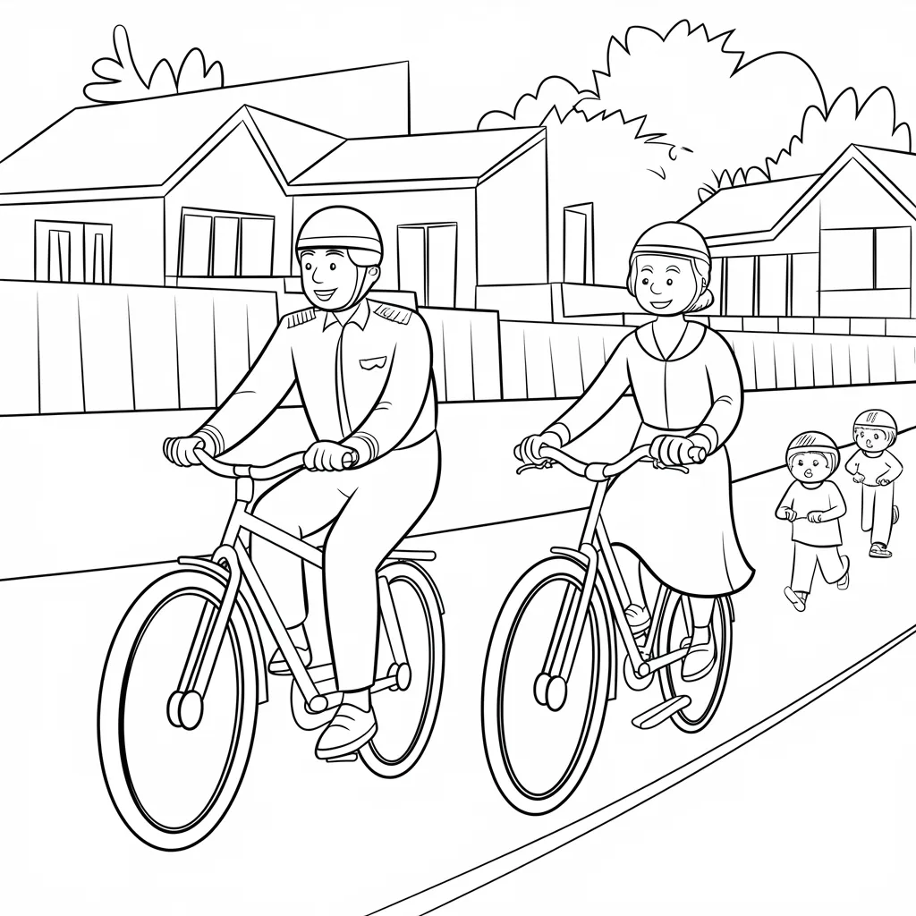 Gambar Kartun TNI dan Persit Harmoni Kehidupan Militer dan Keluarga dalam Goresan Sederhana 16 gambar kartun TNI dan Persit 15