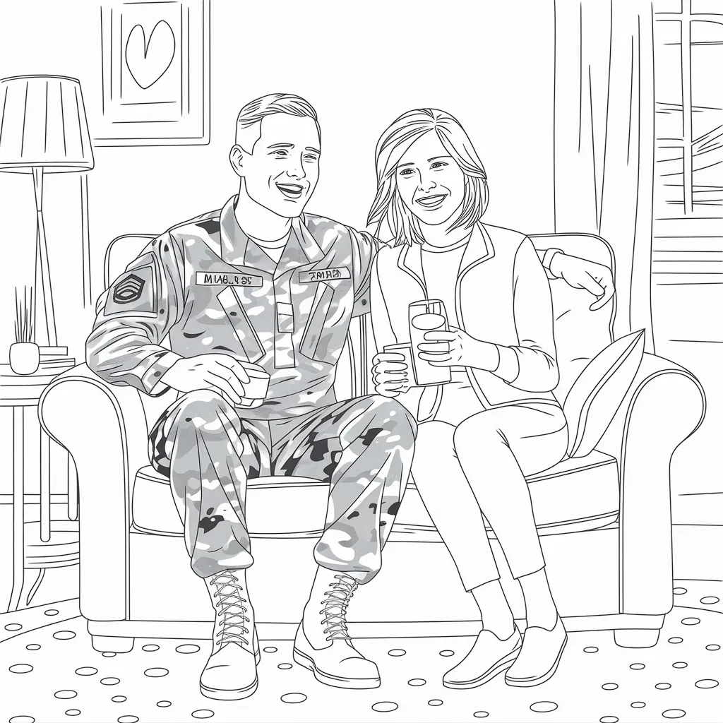 Gambar Kartun TNI dan Persit Harmoni Kehidupan Militer dan Keluarga dalam Goresan Sederhana 23 gambar kartun TNI dan Persit 22