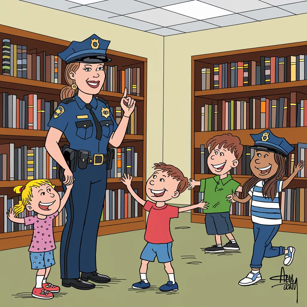 Gambar Kartun Polisi dan Bhayangkari, Menampilkan Kehidupan Sehari-hari yang Penuh Dedikasi dan Kasih Sayang 31 gambar kartun polisi dan bhayangkari 30