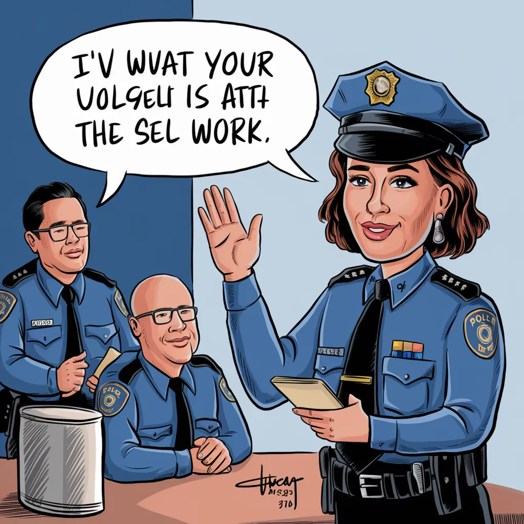 Gambar Kartun Polisi dan Bhayangkari, Menampilkan Kehidupan Sehari-hari yang Penuh Dedikasi dan Kasih Sayang 17 gambar kartun polisi dan bhayangkari 16