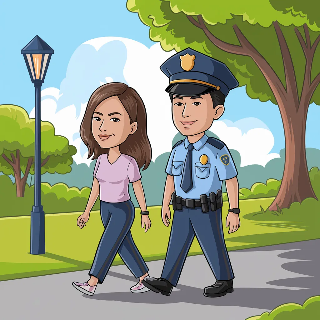 Gambar Kartun Polisi dan Bhayangkari, Menampilkan Kehidupan Sehari-hari yang Penuh Dedikasi dan Kasih Sayang 4 gambar kartun polisi dan bhayangkari 3