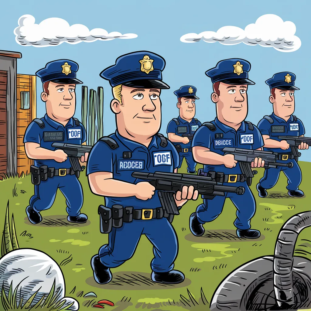 Gambar Kartun Polisi dan Bhayangkari, Menampilkan Kehidupan Sehari-hari yang Penuh Dedikasi dan Kasih Sayang 12 gambar kartun polisi dan bhayangkari 11