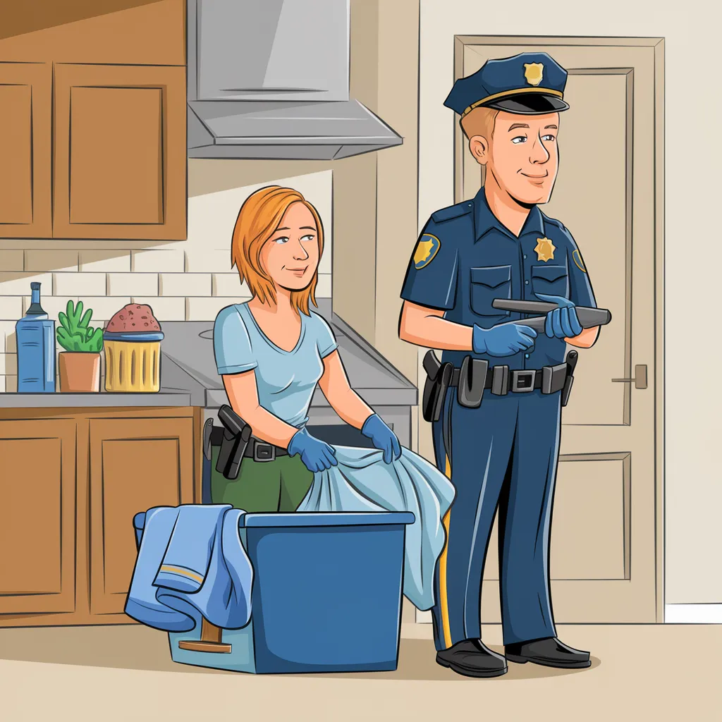 Gambar Kartun Polisi dan Bhayangkari, Menampilkan Kehidupan Sehari-hari yang Penuh Dedikasi dan Kasih Sayang 6 gambar kartun polisi dan bhayangkari 5