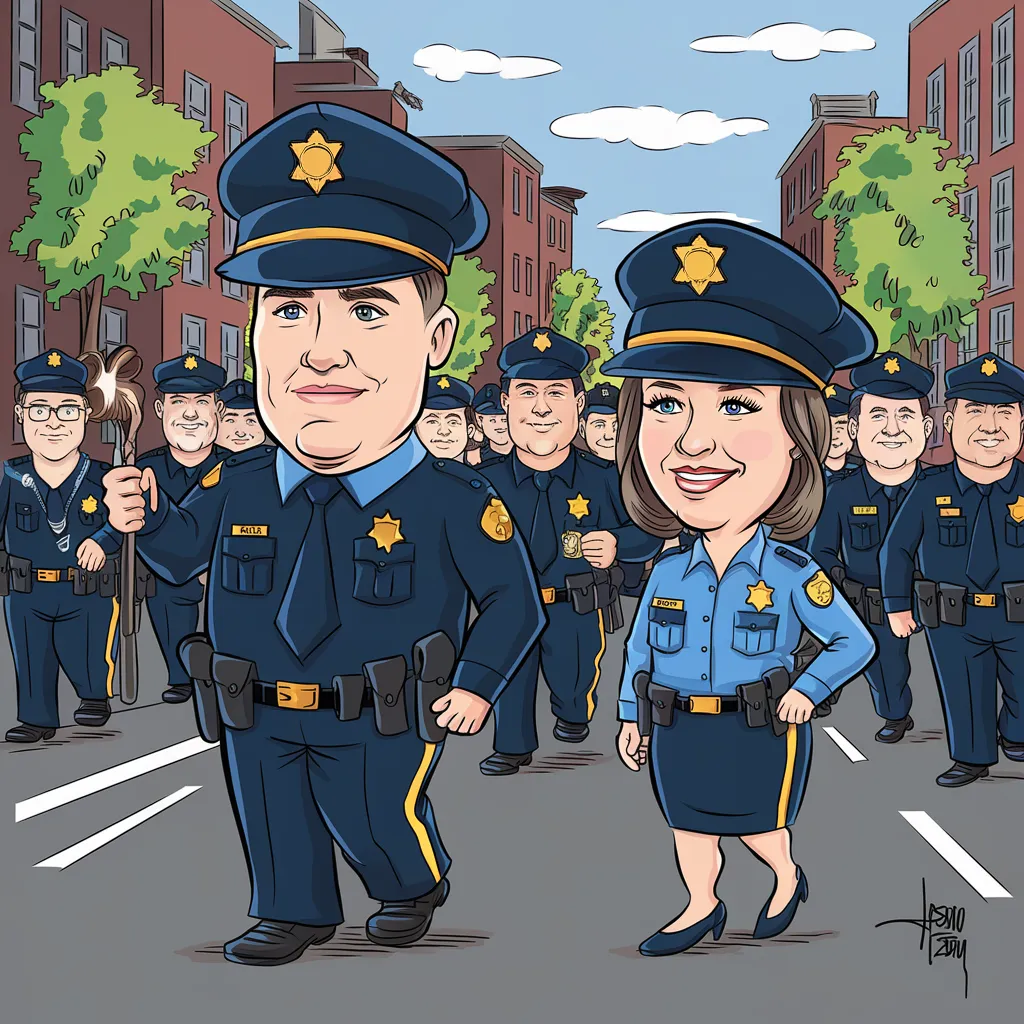 Gambar Kartun Polisi dan Bhayangkari, Menampilkan Kehidupan Sehari-hari yang Penuh Dedikasi dan Kasih Sayang 28 gambar kartun polisi dan bhayangkari 27