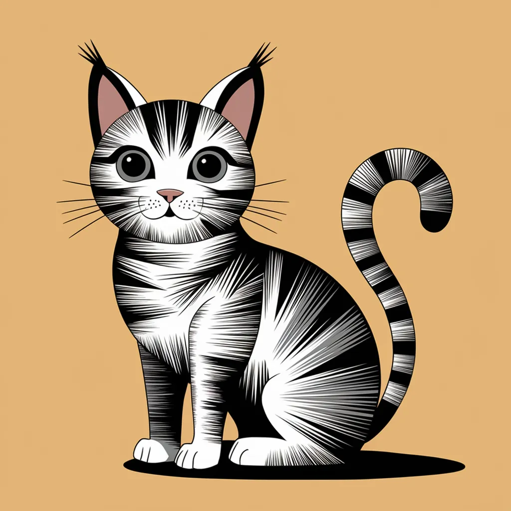 Gambar Kucing 2D 13 gambar kucing 2d