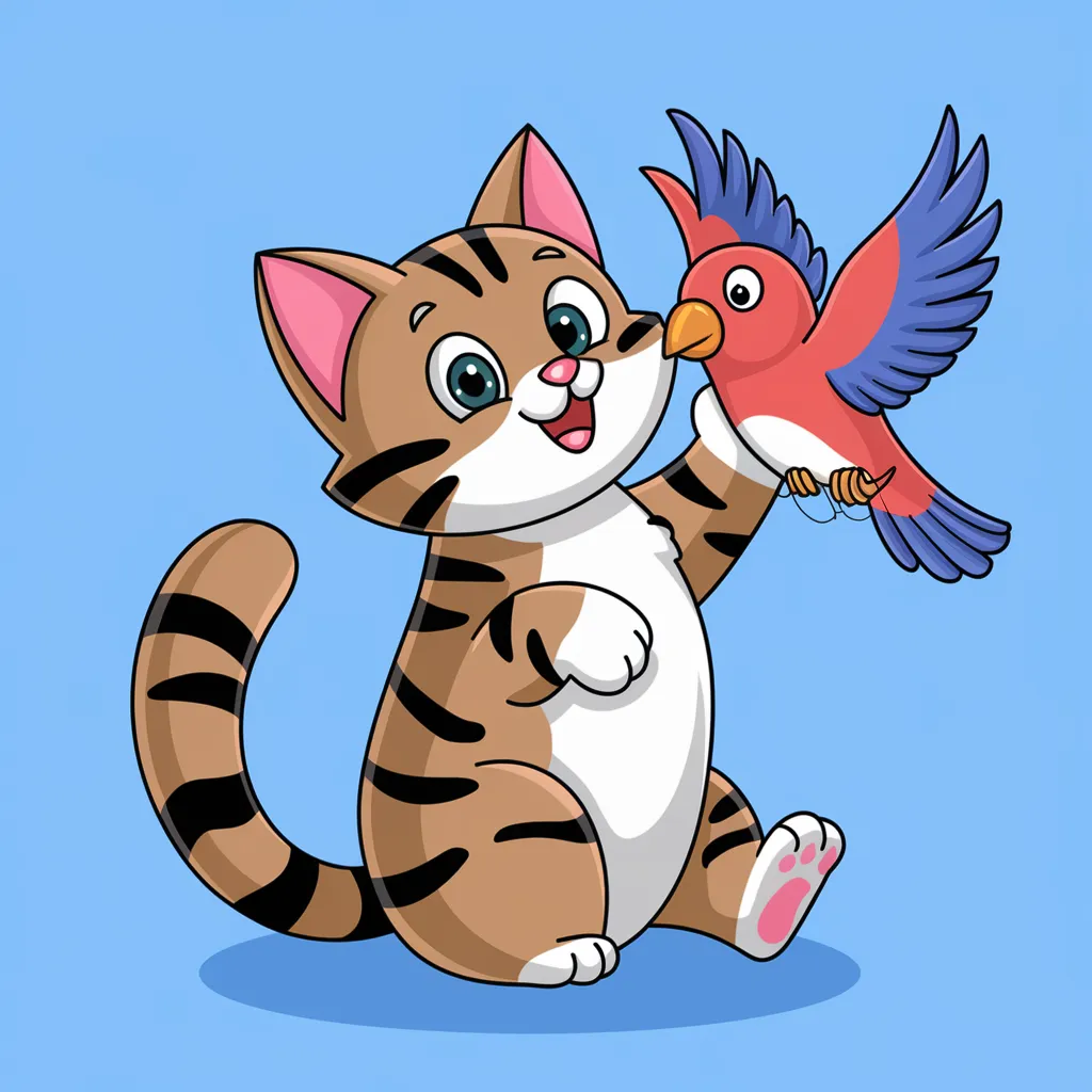 Gambar Kucing 2D 14 gambar kucing 2d