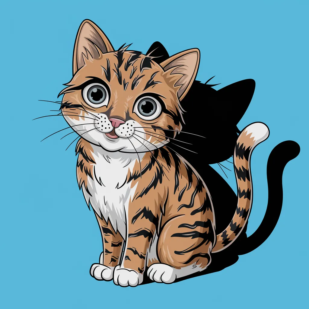 Gambar Kucing 2D 15 gambar kucing 2d